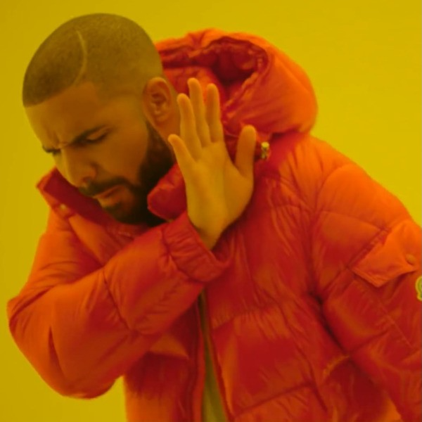 Drake waving it away